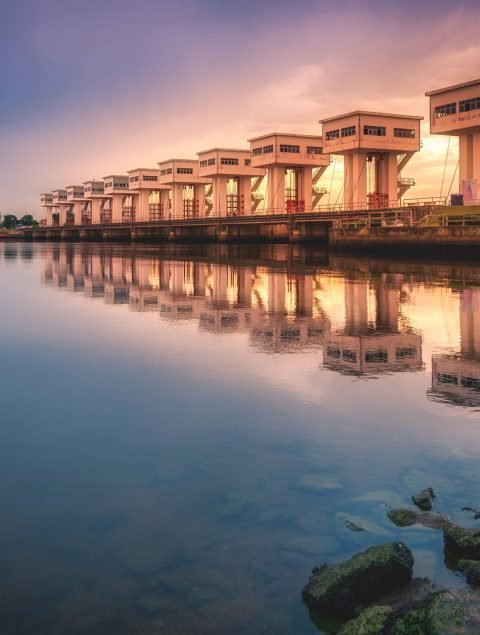 utho-wipat-prasit-floodgates-sunset-pak-phanang-nakhon-si-thammarat-thailand utho-wipat-prasit-floodgates-sunset-pak-phanang-nakhon-si-thammarat-thailand